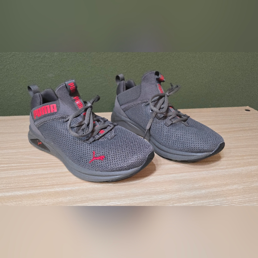 Pre-Owner PUMA Enzo 2 Uncaged Wide Castlerock High-Risk Red (Good Coditions)